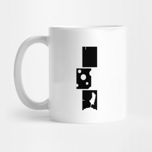 Mouse and Cheese in a abstract cubic reality Mug